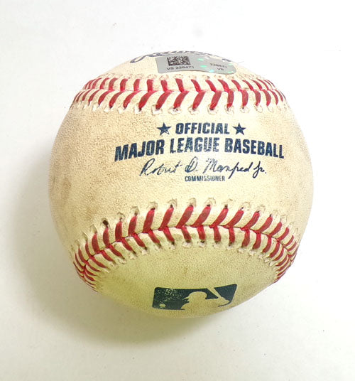 Orioles @ Nationals Game-Used Baseball 4-19-23 CJ Abrams/Lane Thomas COA Pic2