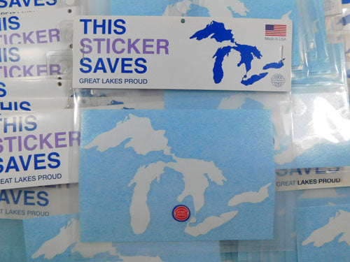 Lot of (100+) Detroit Pistons Great Lakes Proud Michigan Small White Decals NIP Pic2