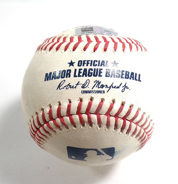 7-25-23 Rockies @ Nationals Game-Used Ball Ryan McMahon/Trevor Williams COA Pic2