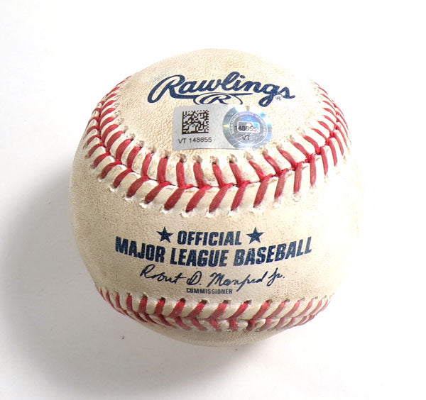 7-31-23 Brewers @ Nationals Game-Used Ball Santana/ Irvin/Frelick/