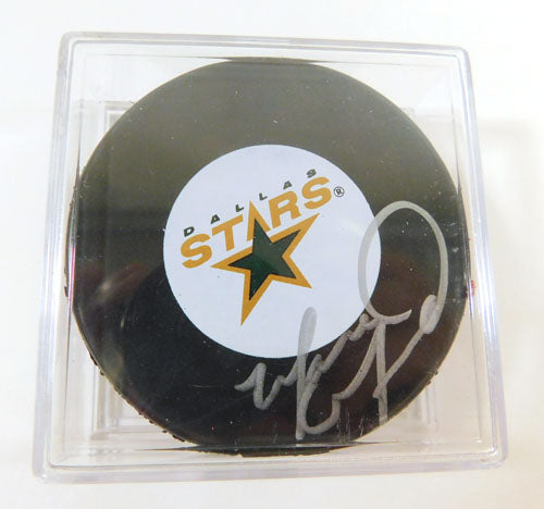 Marc Crawford Signed NHL Souvenir Hockey Puck Dallas Stars