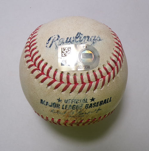 NY Mets @ Rockies Game-Used Baseball 8-8-24 J.D. Martinez/P. Alonso/P. Lambert