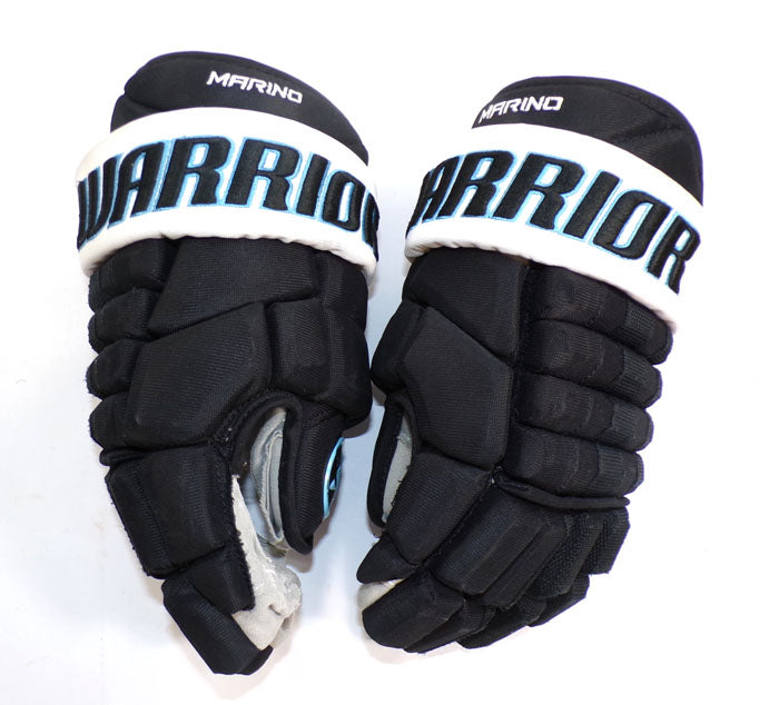 2025-26 John Marino Utah Mammoth Warrior 13" Game-Used Black Hockey Gloves