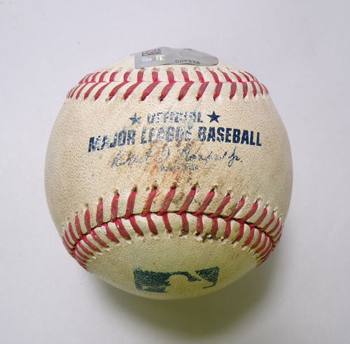NY Mets @ Rockies Game-Used Baseball 8-8-24 J.D. Martinez/P. Alonso/P. Lambert Pic2