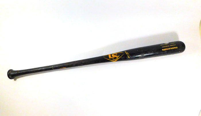 7-17-2023 Dominic Smith Game-Used LS Prime R261 Bat Nationals @ Cubs COA