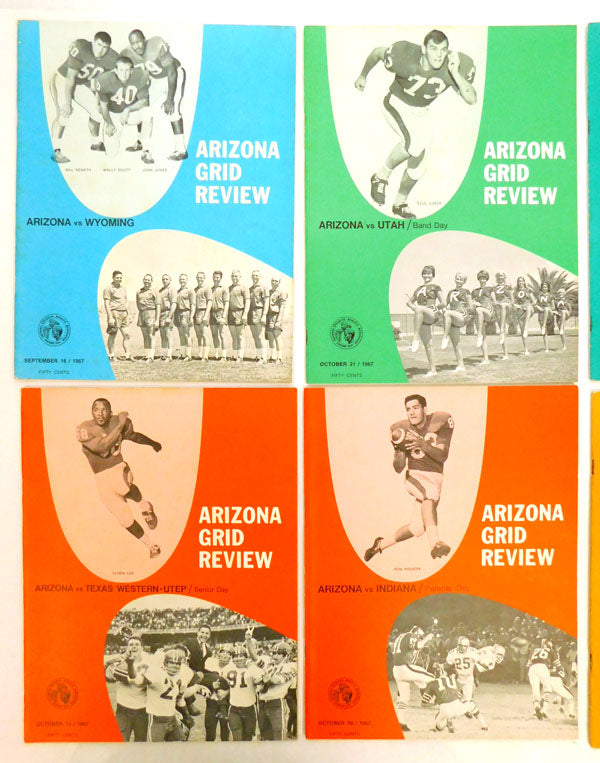 Lot of (10) Different 1966 & 1967 Arizona College Football Programs Pic2