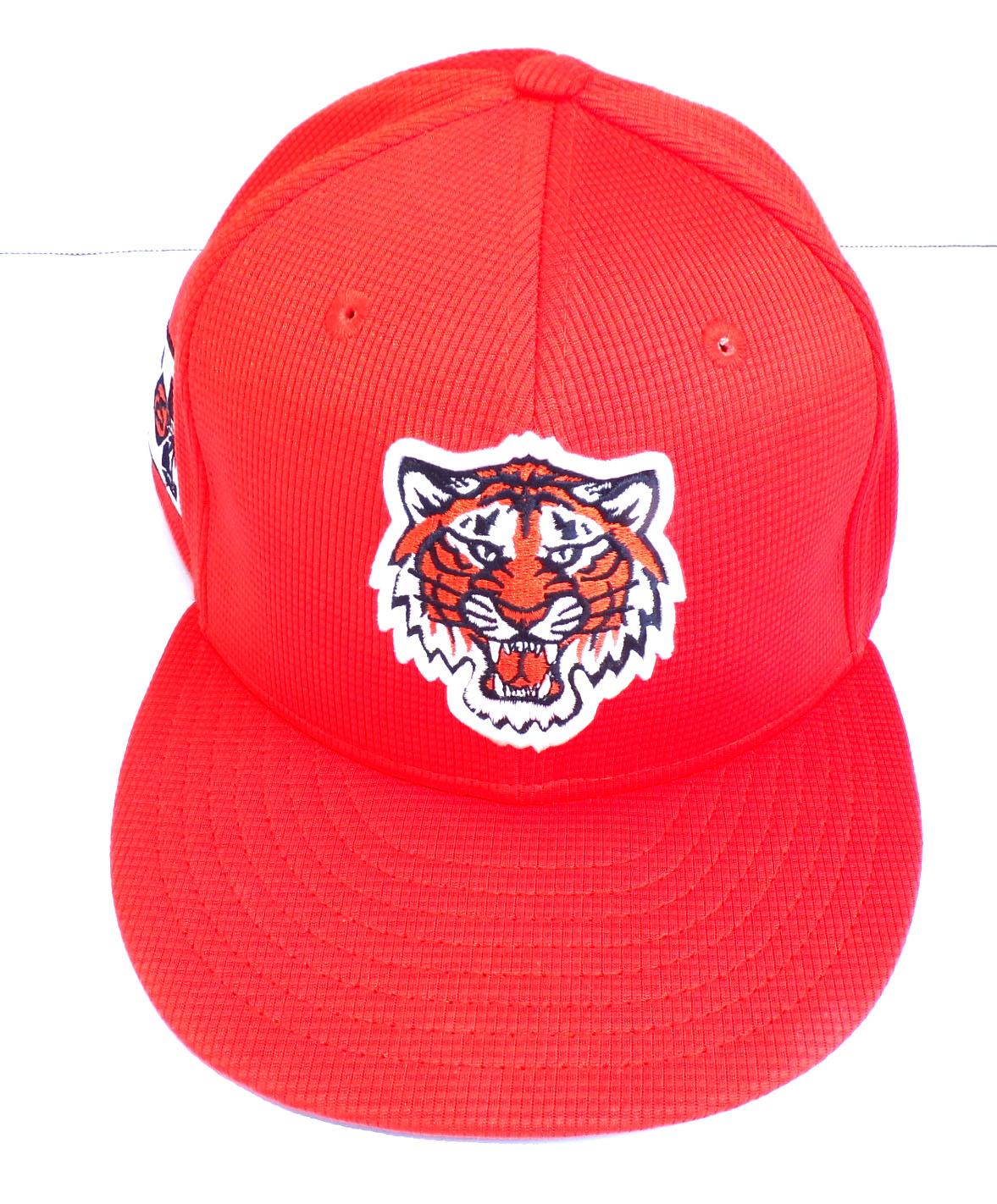 2025 Detroit Tigers Team Issued New Era Spring Training Cap Orange COA PX079029