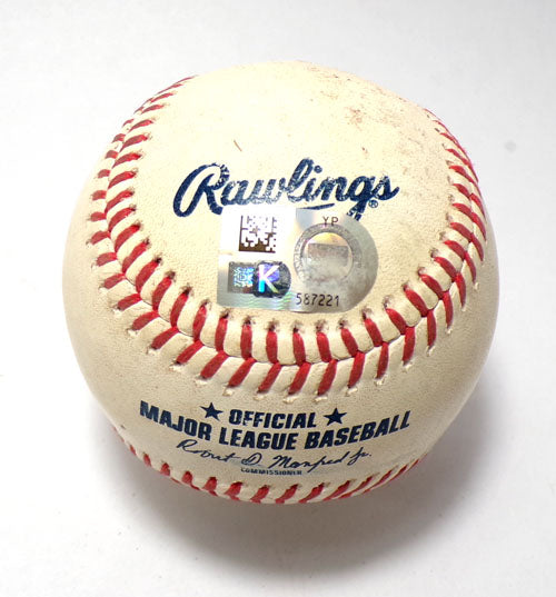 Tigers @ Nationals 8-1-23 Game-Used Baseball Willy Adames/Josiah Cray COA