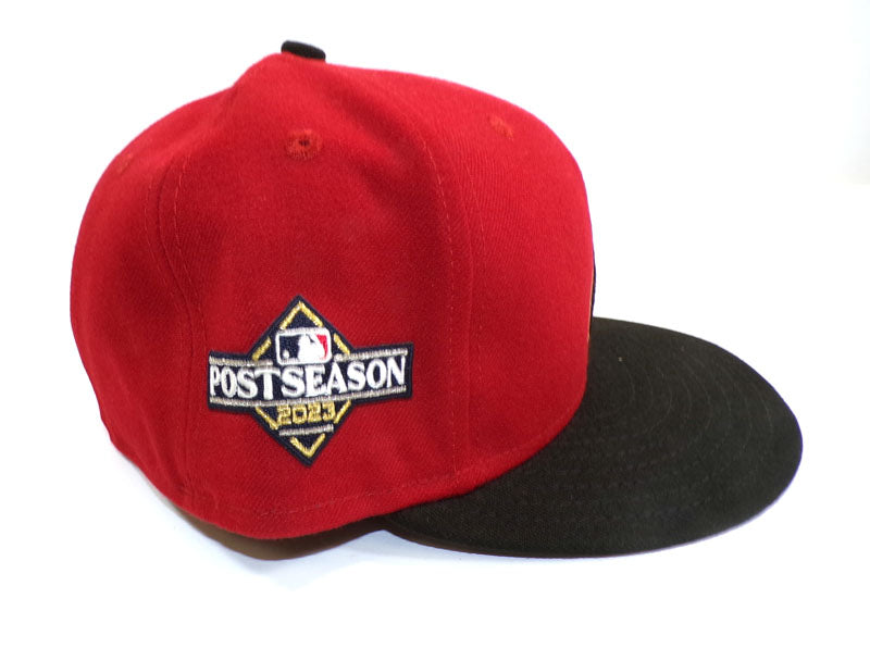 2023 Jorge Barrose #81 D-Backs Team Issued Post Season Red New Era Cap COA Pic2