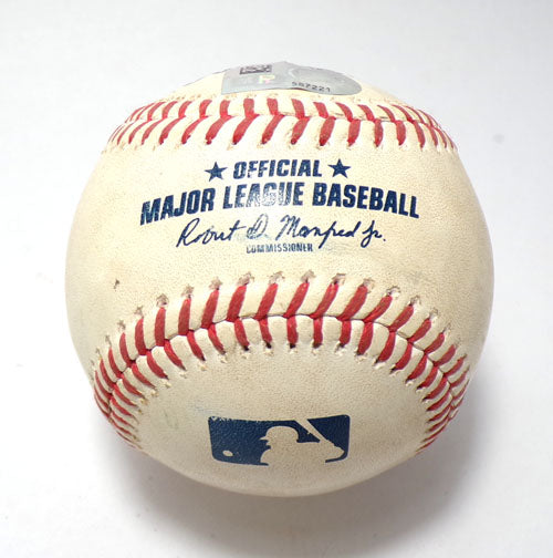 Tigers @ Nationals 8-1-23 Game-Used Baseball Willy Adames/Josiah Cray COA Pic2