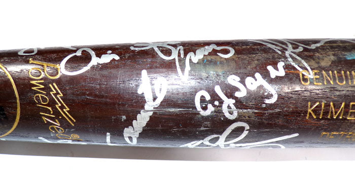1996 Kimera Bartee Tigers Rookie Year GU Bat w/30-Detroit Tigers Signatures Pic2