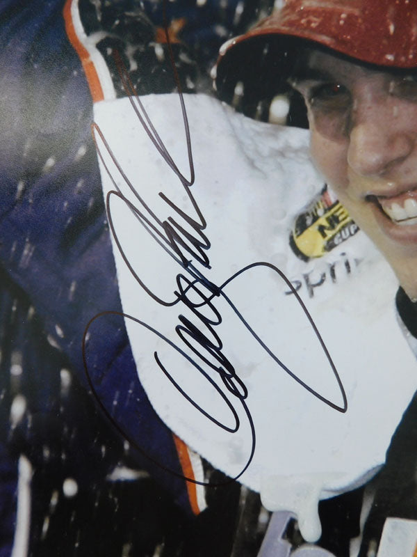 Denny Hamlin Signed 16" x 20" Photo Nascar Racing Auto Pic2