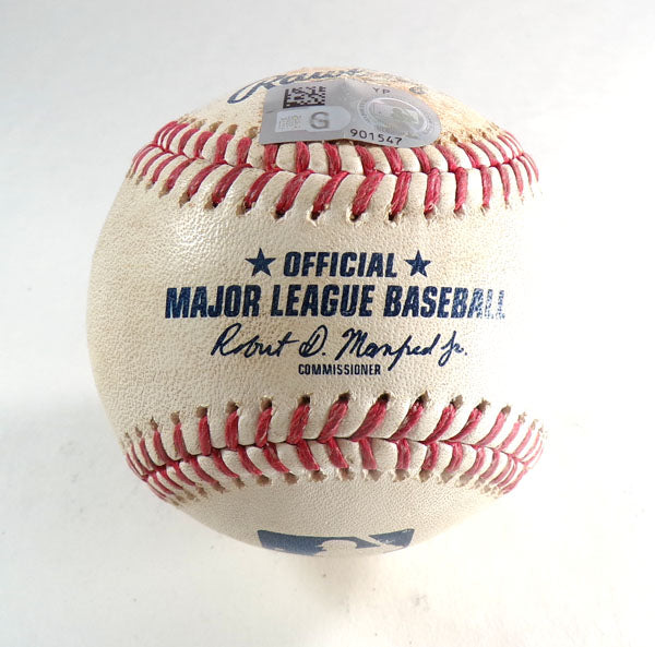 Padres @ Marlins 8-10-24 Game-Used Ball Jurickson Profar (Singles) R. Munoz COA Pic2