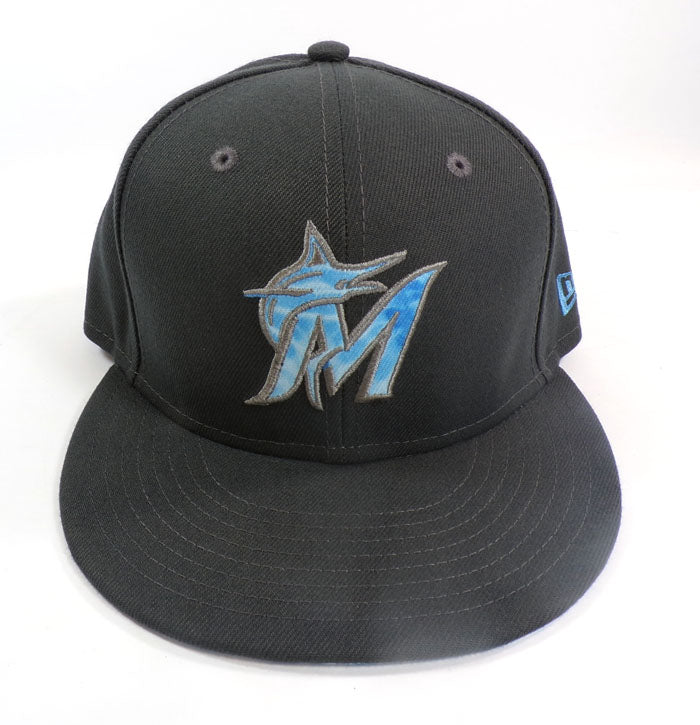 2022 Steven Okert #48 Marlins vs. Mets June 19 GU Cap Father's Day Cap COA