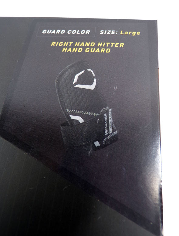 evoshield Pro-SRZ 2.0 Hand Guard Size Large Right Hand Hitter (Black) NIB Pic2