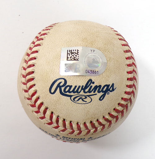 2022 Marlins @ Pirates Game Used Baseball Avisail Garcia/Zach Thompson COA