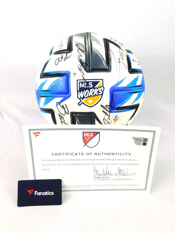 2020 MLS Colorado Rapids FC NATIVO XXV Match-Used OMB 21-Autos COA