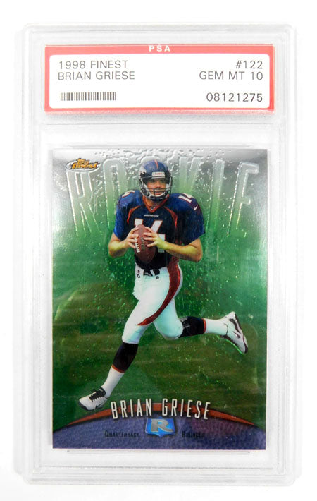 1998 Finest Brian Griese #122 Rookie Broncos PSA 10