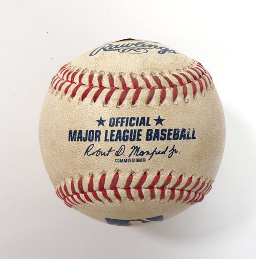 2022 Marlins @ Pirates Game Used Baseball Avisail Garcia/Zach Thompson COA Pic2