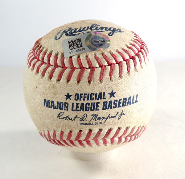 LA Dodgers @ Marlins 8-26-22 Game-Used Ball Cody Bellinger (SO) Brazoban COA Pic2