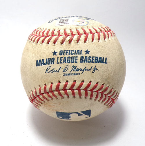 Pirates @ Nationals 4-29-23 Game-Used Baseball Bryan Reynolds/Chad Kuhl COA Pic2
