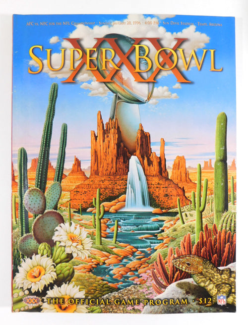 1996 Super Bowl XXX 30 Program Pittsburgh Steelers vs Dallas Cowboys
