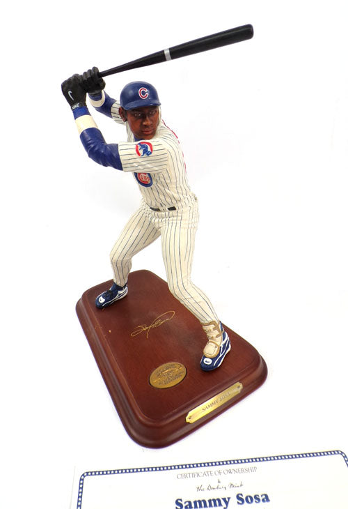 1999 Danbury Mint Sammy Sosa Chicago Cubs 9" Figurine Statue Wood Base COA Pic2