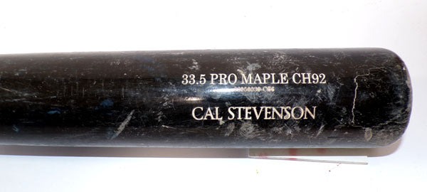 2022 Cal Stevenson Oakland Athletics Game-Used Old Hickory 33.5" Bat Pic2