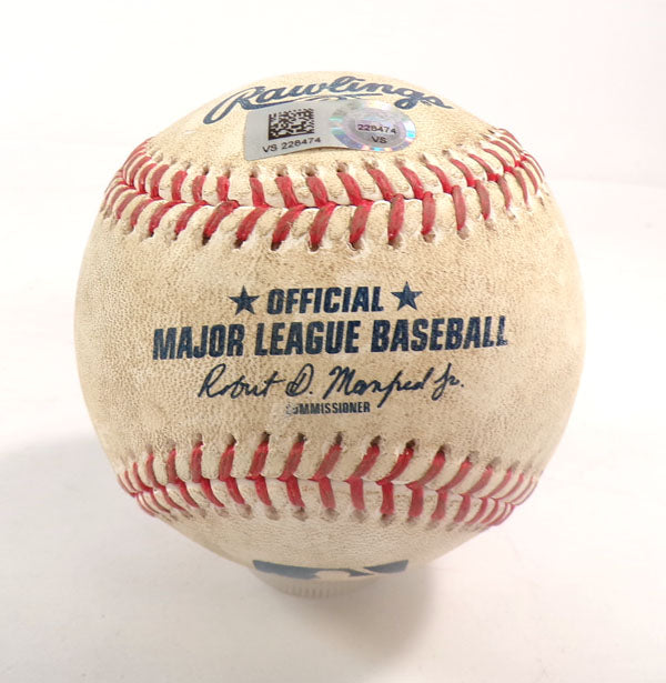4-19-23 Orioles @ Nationals Game Used Baseball Dominic Smith/Kyle Bradish COA Pic2