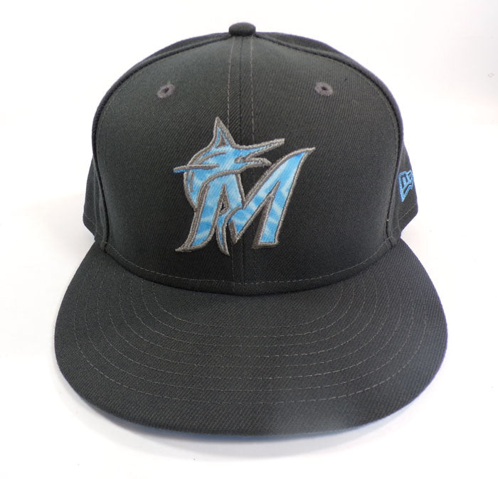 2022 Dylan Floro #36 Marlins vs. Mets June 19 GU Cap Father's Day Cap COA