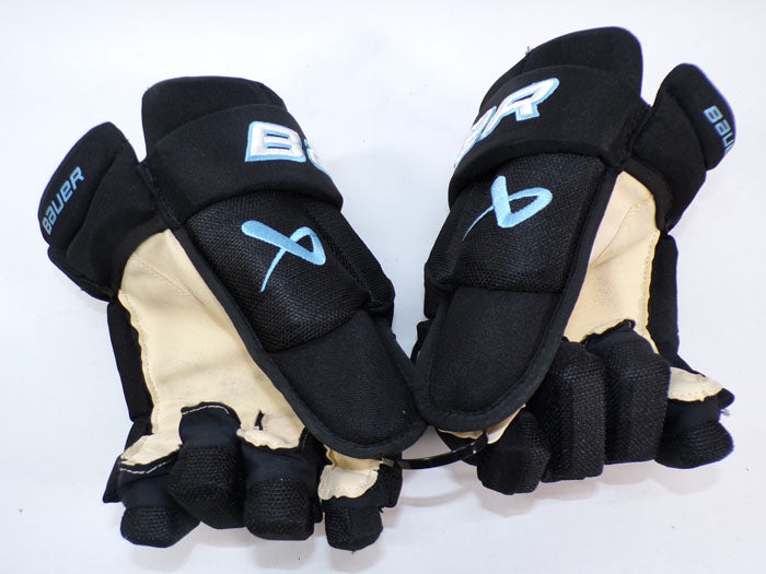 2025-26 Mikhail Sergachev Utah Mammoth Bauer 15" Game-Used Black Hockey Gloves