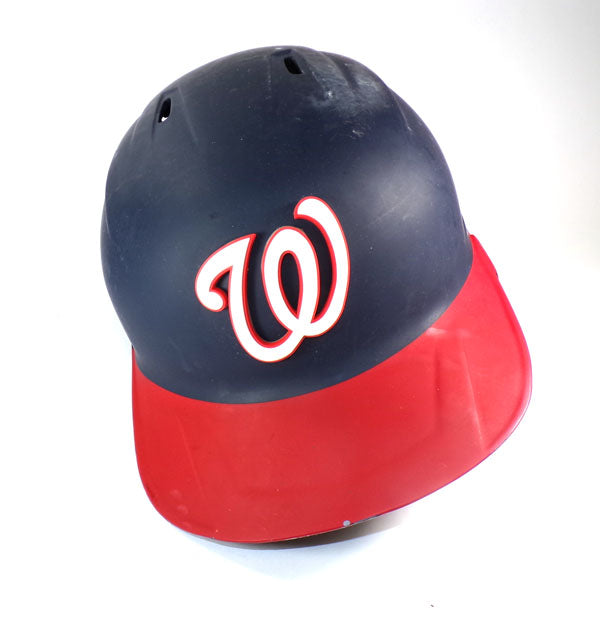 2025 Josh Bell #19 Nationals Team-Issued RH Navy Batting Helmet Size 7 3/4 COA