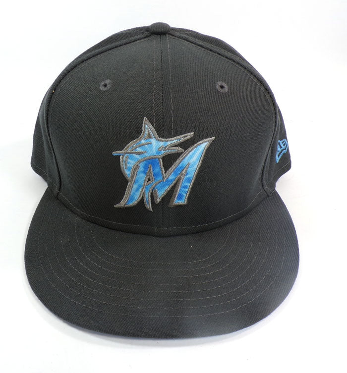 2022 Daniel Castano #20 Marlins vs. Mets June 19 GU Cap Father's Day Cap COA