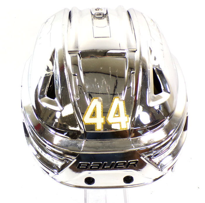 2022 Layton Ahac #44 Player-Worn Helmet w/AHL Henderson Silver Knights Size M Pic2