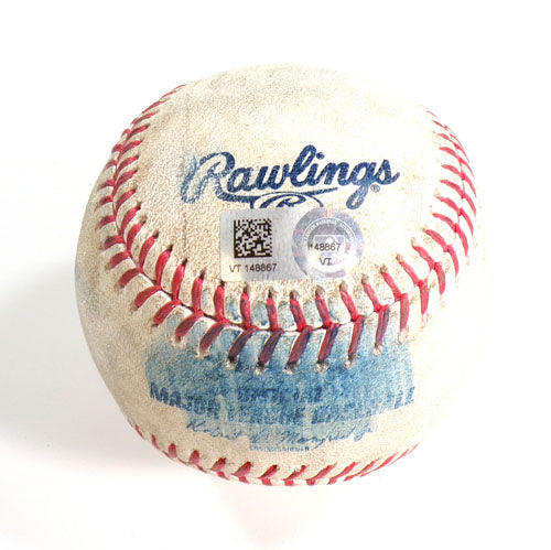 Brewers @ Nationals Game-Used Ball 7-31-23 Adames (F9) Monasterio (Fouls) Irvin