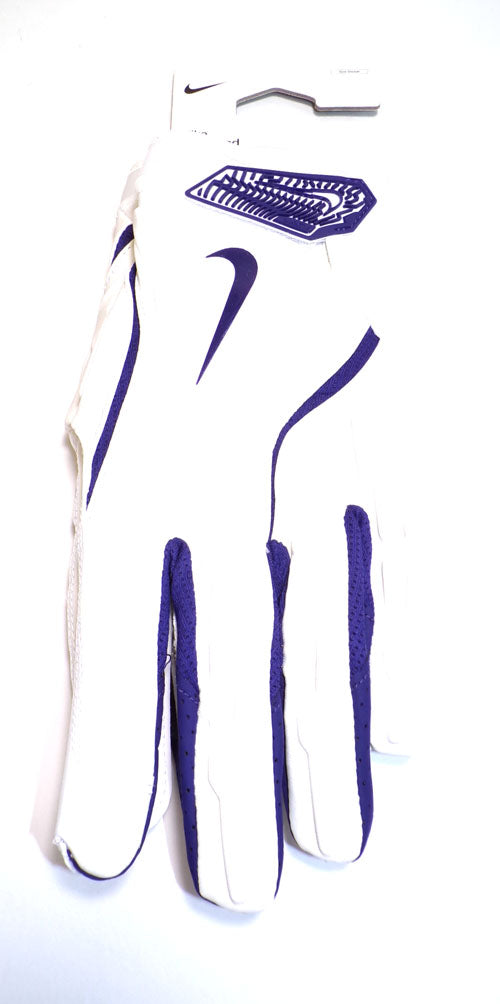 TCU Team Issue Nike Superbad 7 PROMO TF CLG Wht/Orchid Football Gloves Size 4XL