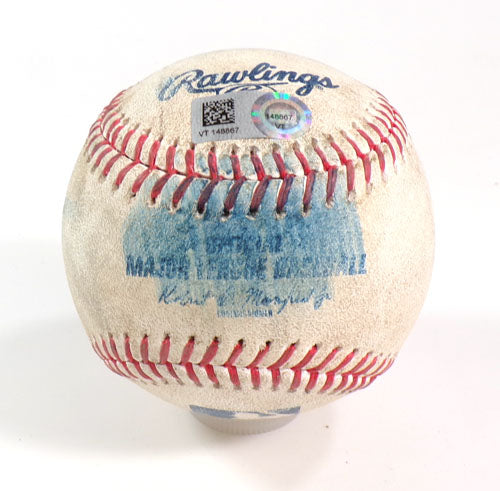 Brewers @ Nationals Game-Used Ball 7-31-23 Adames (F9) Monasterio (Fouls) Irvin Pic2