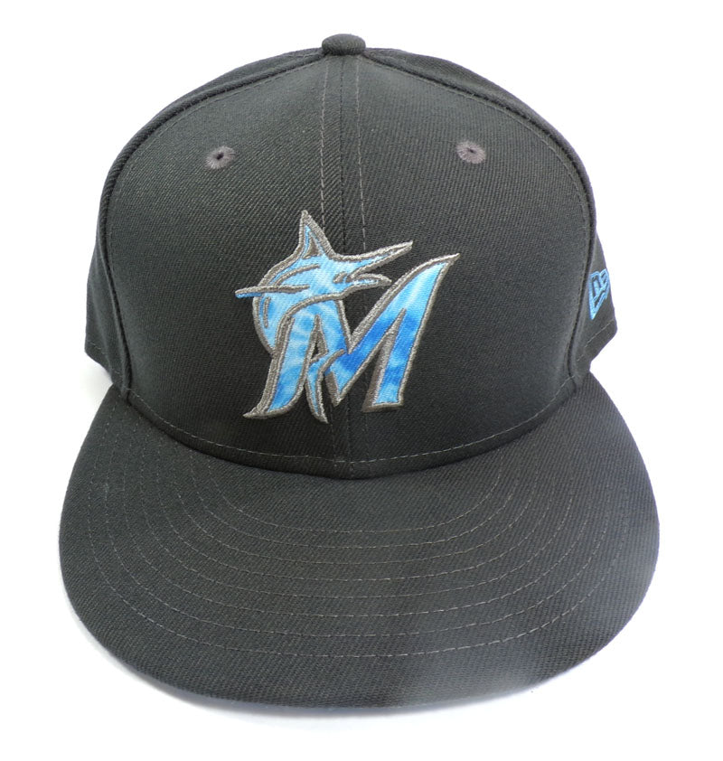2022 James Rowson #82 Marlins vs. Mets June 19 GU Cap Father's Day Cap COA