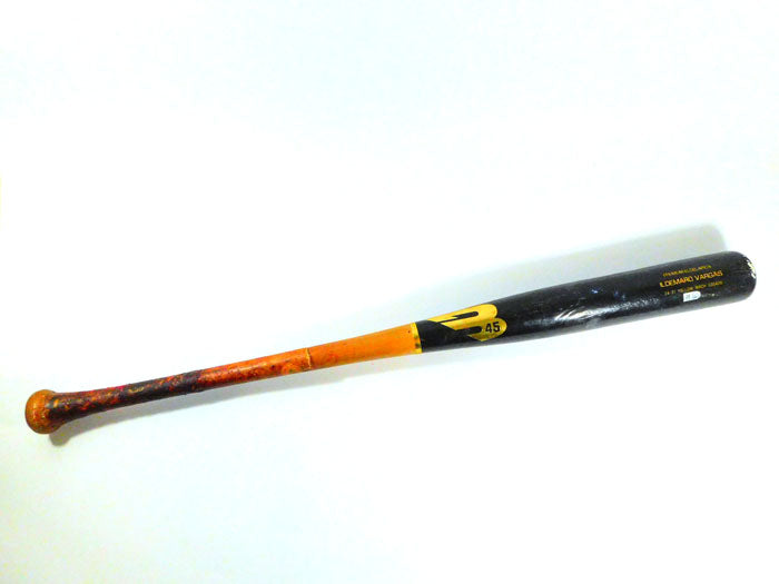 4-3-23 lIidemaro Vargas Bottom of 3rd Game-Used Bat #14 TBR @ Nationals COA