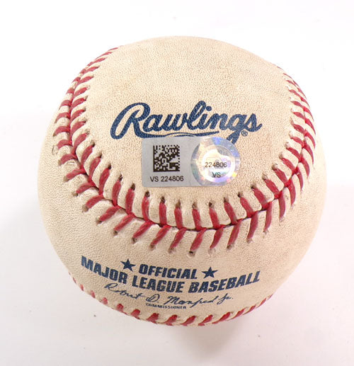 Pirates @ Nationals Game 2 Used Ball 4-29-23 Jack Suwinski/Lane Thomas COA