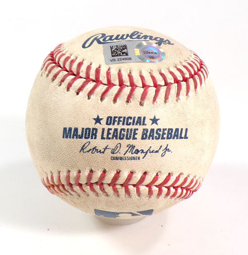 Pirates @ Nationals Game 2 Used Ball 4-29-23 Jack Suwinski/Lane Thomas COA Pic2