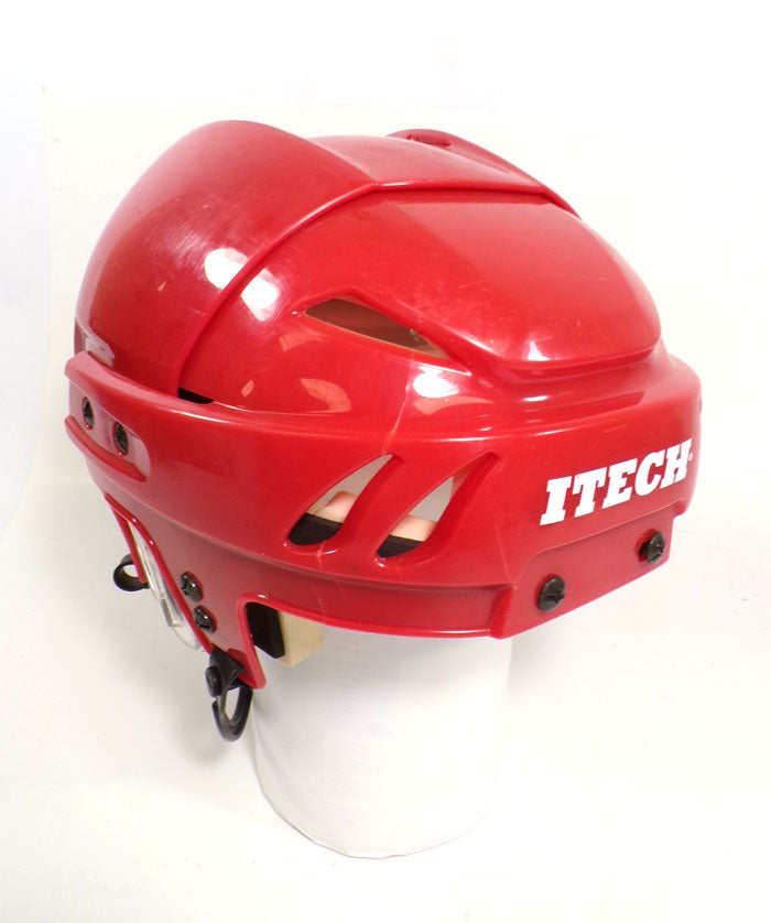 2002 Carolina Hurricanes Team Issue ITECH HC 95 Pro Large Red Hockey Helmet