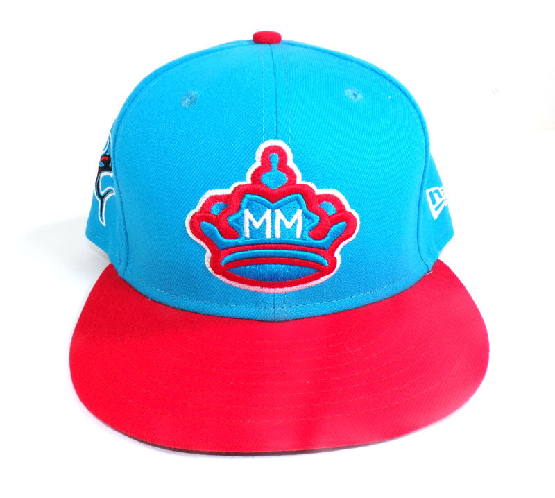 2023 Johan Quezada #68 Cubs @ Marlins Game Used Size 7 1/2 City Connect Cap COA