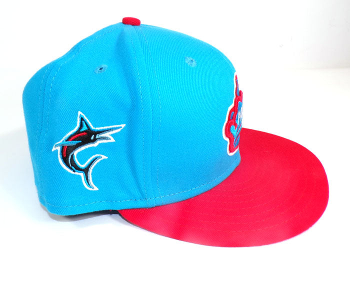 2023 Johan Quezada #68 Cubs @ Marlins Game Used Size 7 1/2 City Connect Cap COA Pic2
