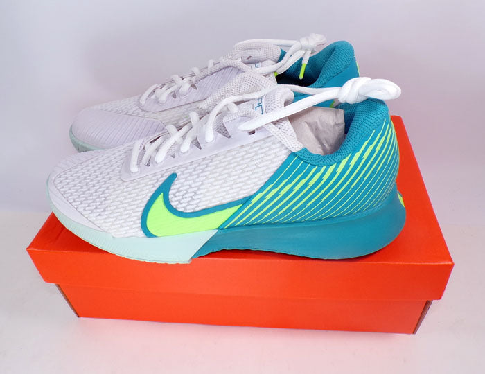 Nike Zoom Vapor Pro 2 HC Tennis Shoes Wh/Lime/Teal Women's Size 9 #DR6192-103 Pic2