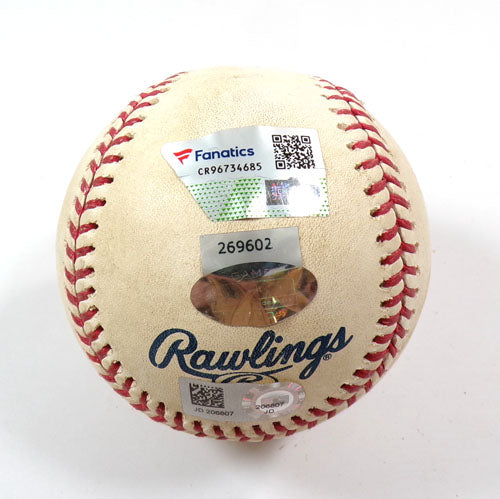 Detroit Tigers @ NY Yankees Game-Used Baseball 9-2-2018 MLB COA # JD206807 Pic2