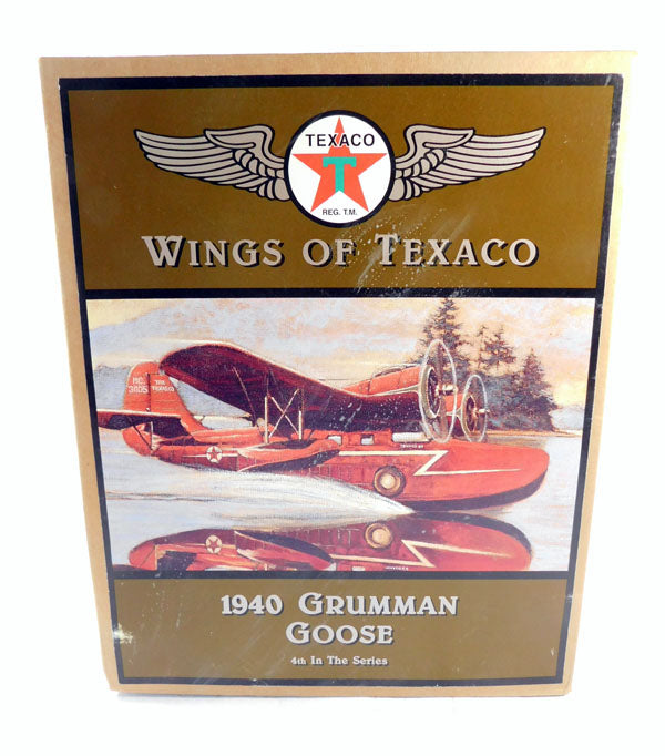 1990 Wings of Texaco 1940 Grumman Goose Die-Cast Coin Bank Airplane NIB Pic2