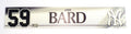 2019 Josh Bard #59 New York Yankees Game-Used Locker Name Plate COA #JD315542