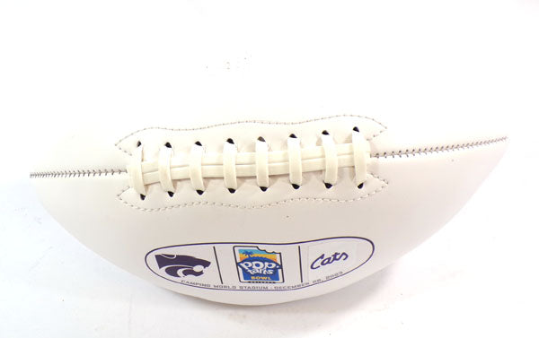 2023 Pop-Tarts Bowl 3-panel autograph football Wildcats vs. NC State Wolfpack