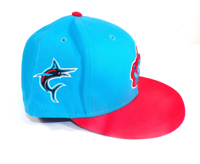 2022 Anthony Bass #52 Miami Marlins Game Used 3-Games City Connect Cap COA Pic2